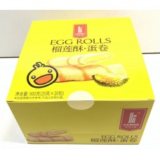 卡曼盒装蛋卷 榴莲味 500g x 12 pc Karokaman Egg Roll - Durian