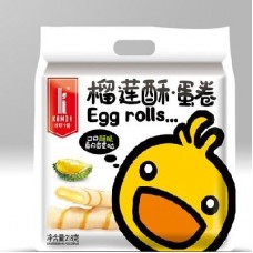 卡曼蛋卷 榴莲味 219g x 12 bags Karokaman Egg Roll - Durian